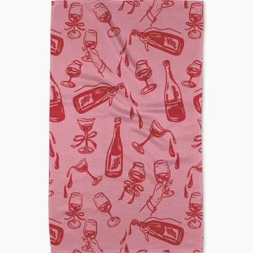 Geometry - Wining and Dining Tea Towel