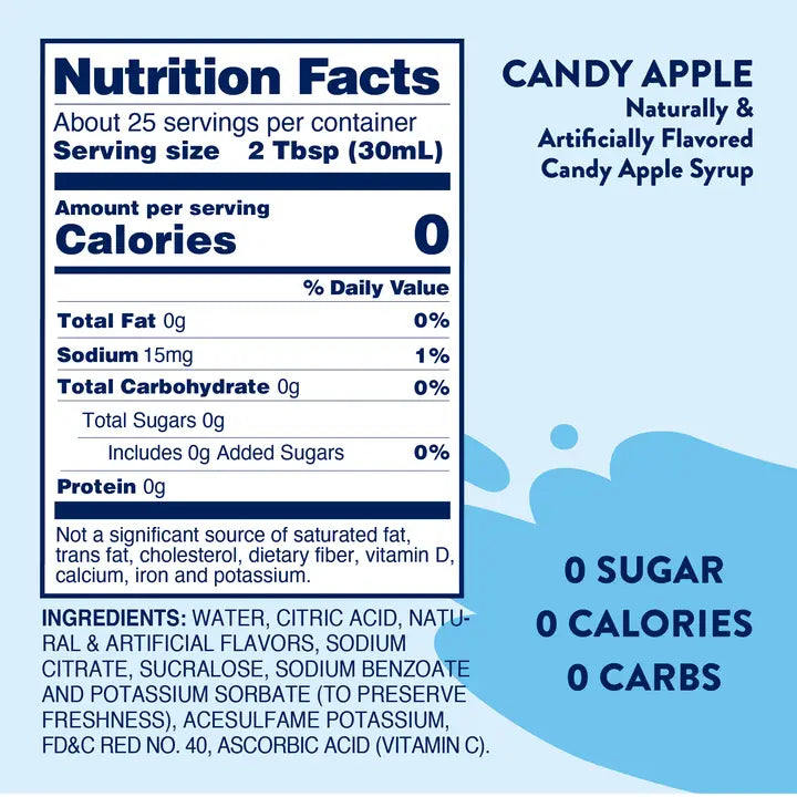 Jordan's Candy Apple Flavor Infusion Syrup