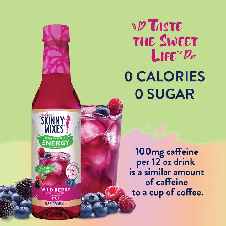 Jordan's Sugar Free Wild Berry Energy Syrup