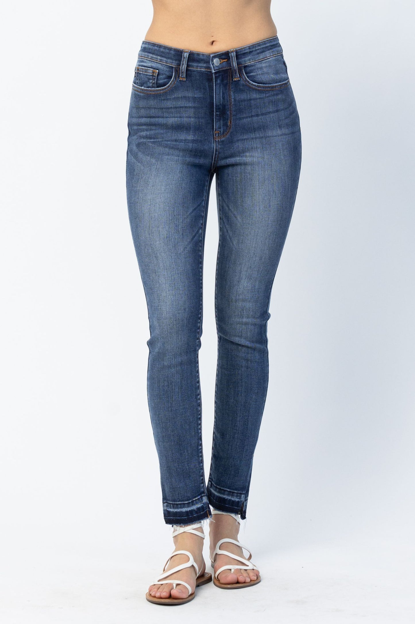 Judy Blue Skinny with Released Hem & Side Slit