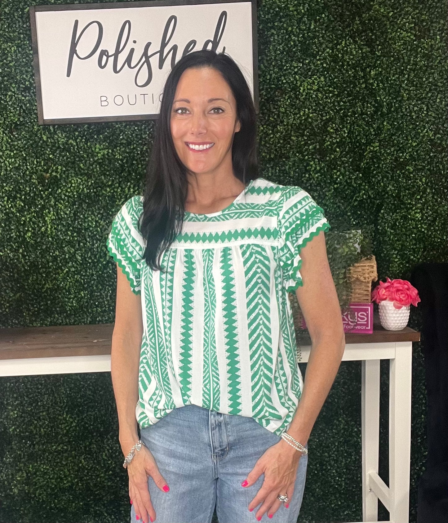 The Kelly Ruffle Top