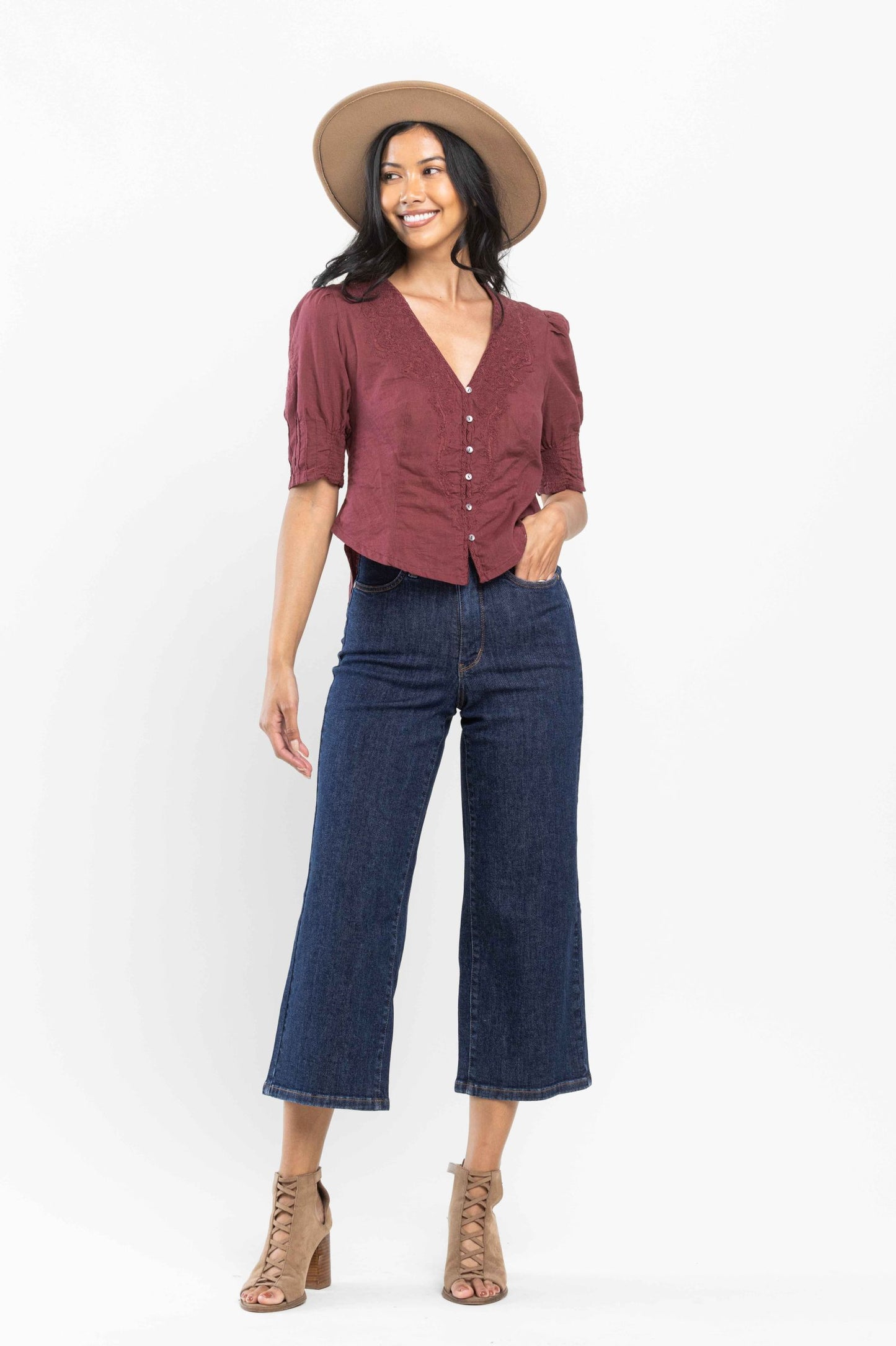 Judy Blue High Waist Tummy Control Crop Jeans