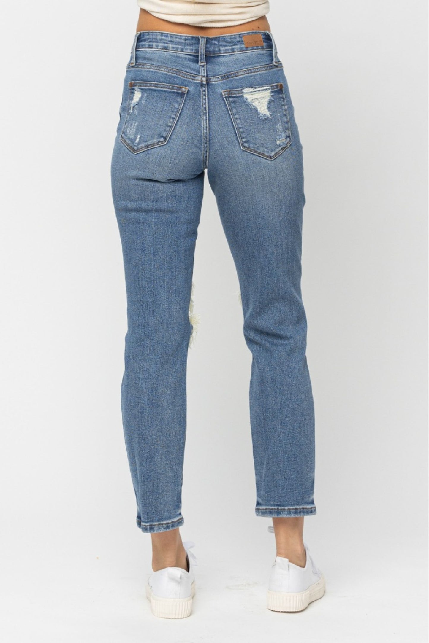 Judy Blue High Waist Destroyed Boyfriend Fit Jeans