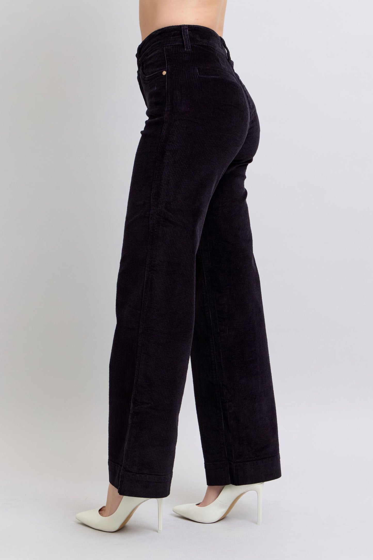 Judy Blue High Waist Corduroy Wide Leg Trousers