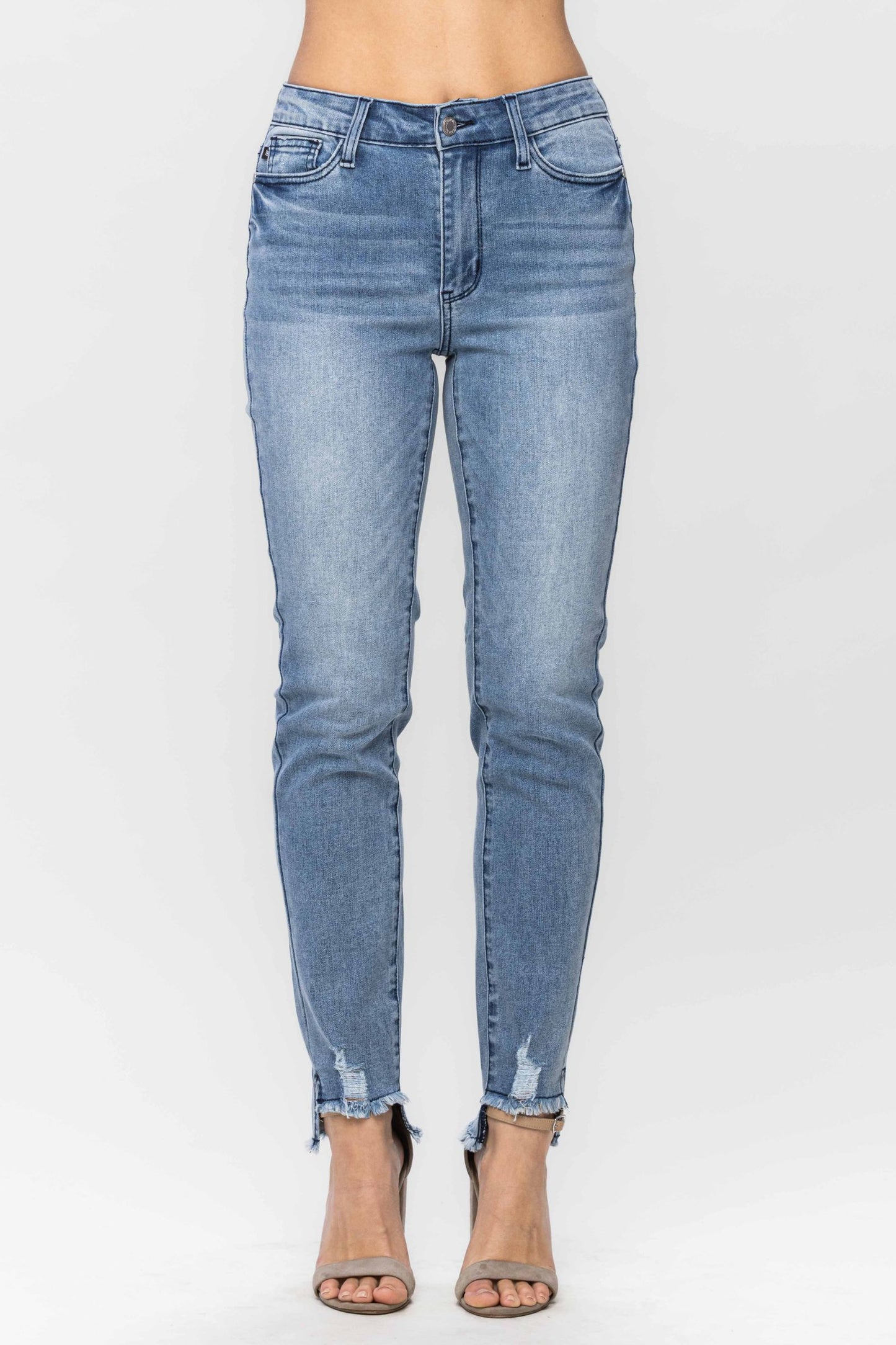 Judy Blue Mid-Rise Cool Denim Relaxed Jeans