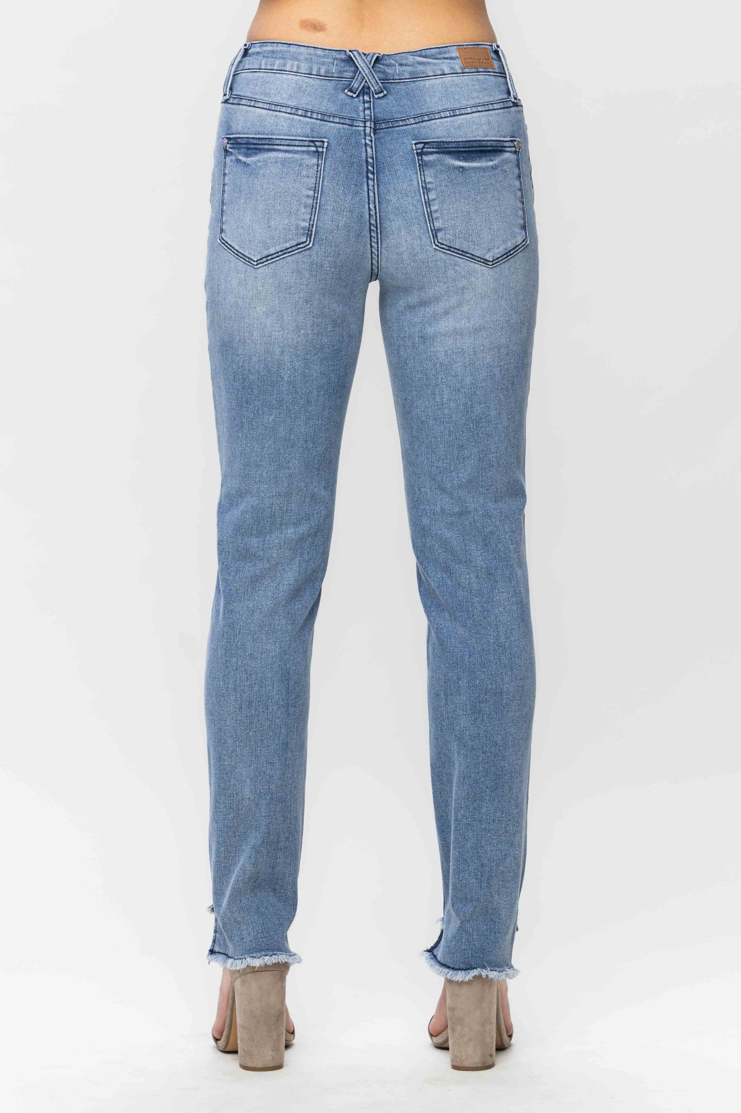 Judy Blue Mid-Rise Cool Denim Relaxed Jeans