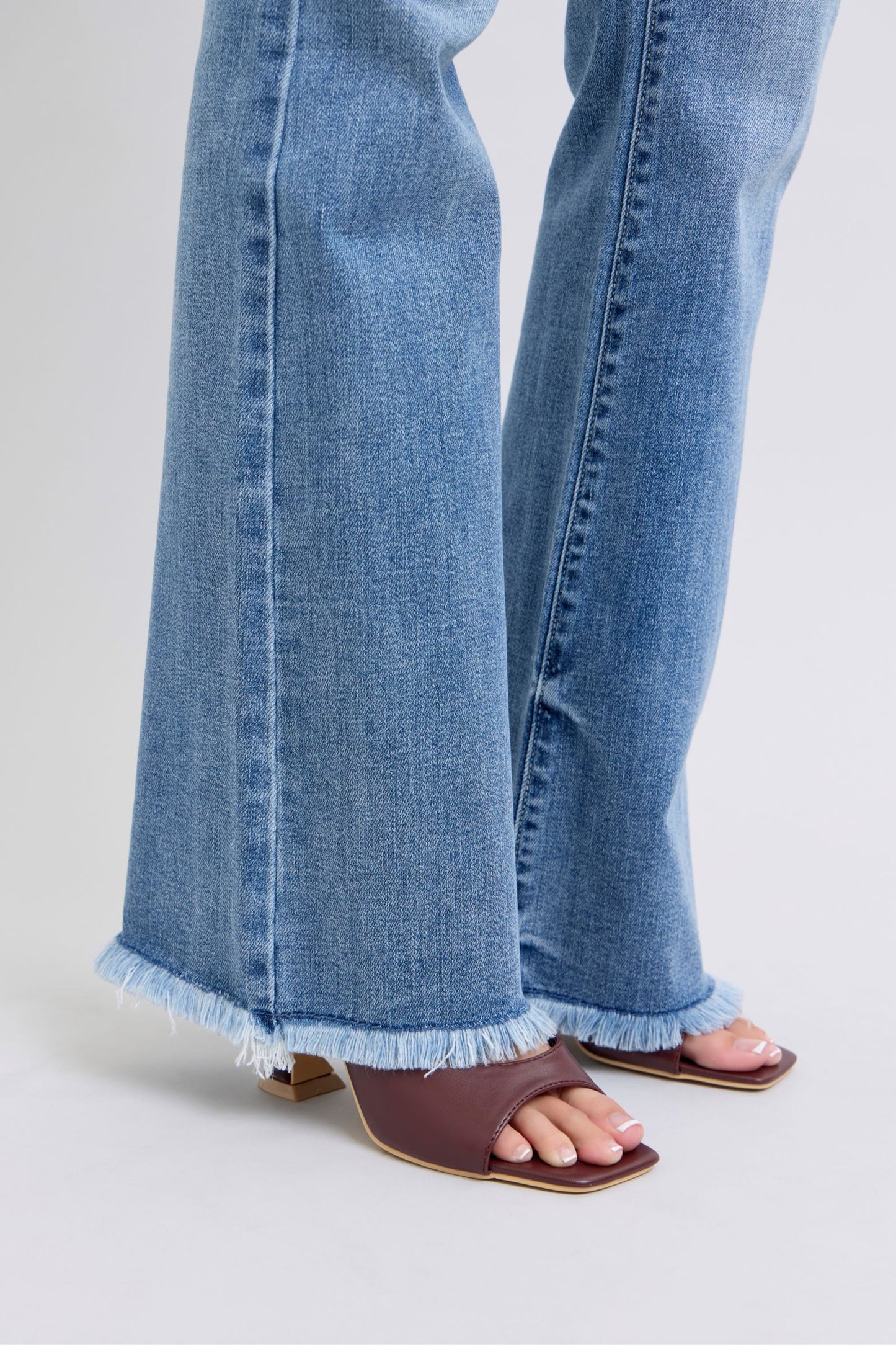 Judy Blue High Waist Frayed Bootcut Jeans