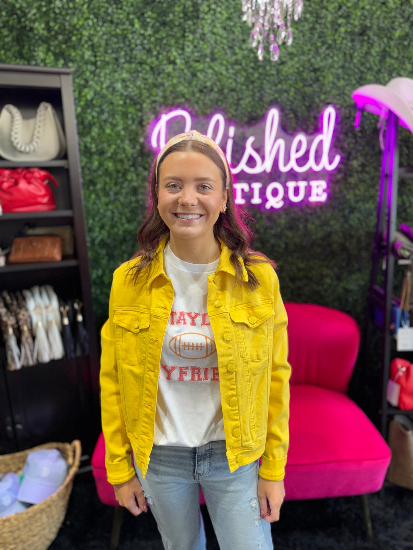 Judy Blue Yellow Denim Jacket