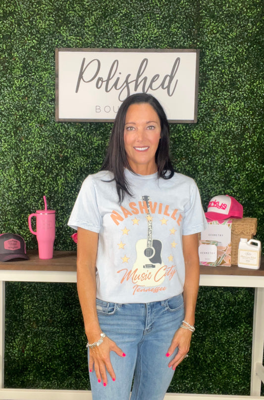 Nashville Music City Graphic Tee