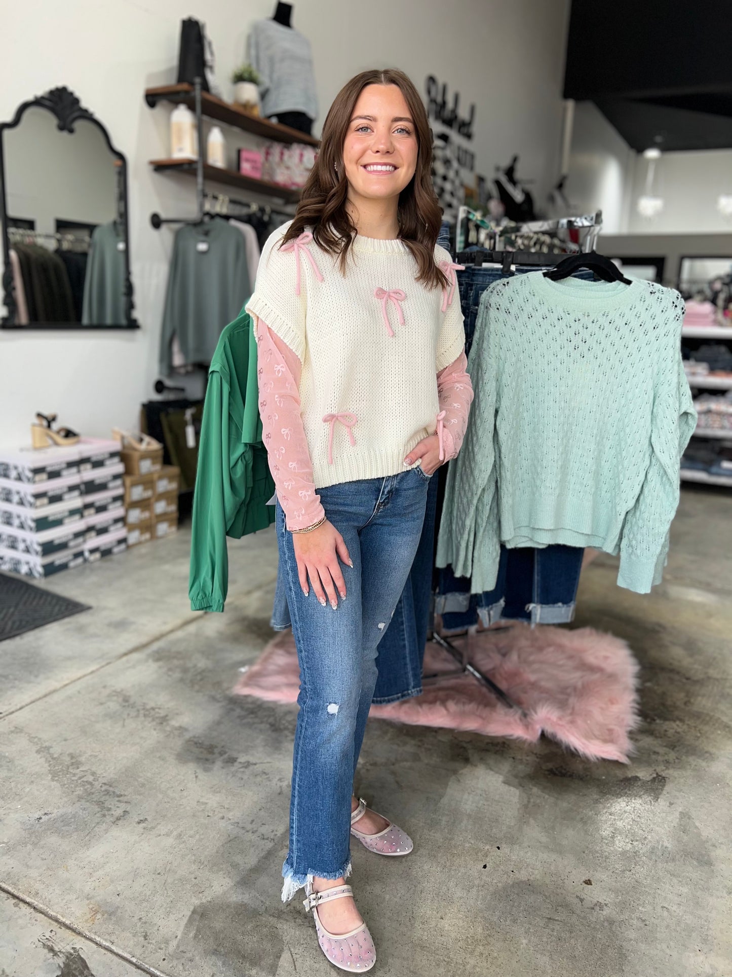 The Sugar and Bow Knit Top