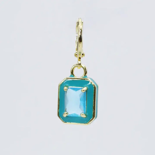 Blue Crystal Pendant Charm