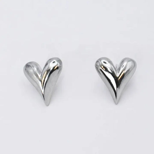 Heart Tear Stud Earrings