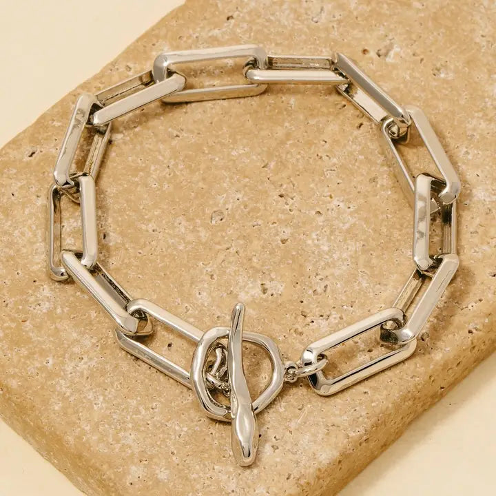 Rectangle Toggle Bracelet