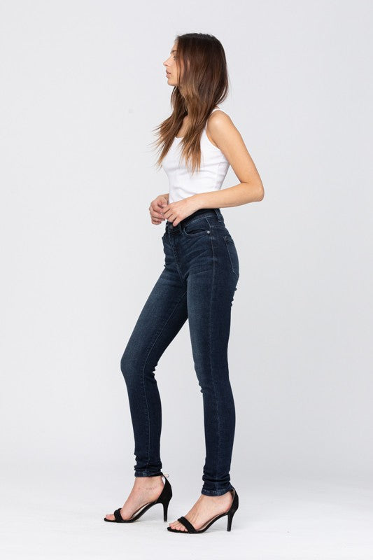Judy Blue Hi-Rise Dark Skinny Denim Jeans - Curvy