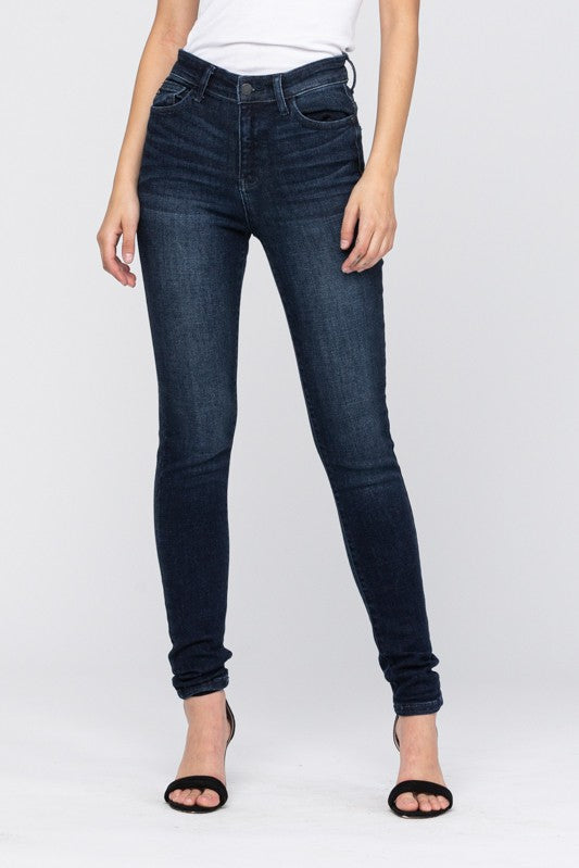 Judy Blue Hi-Rise Dark Skinny Denim Jeans - Curvy