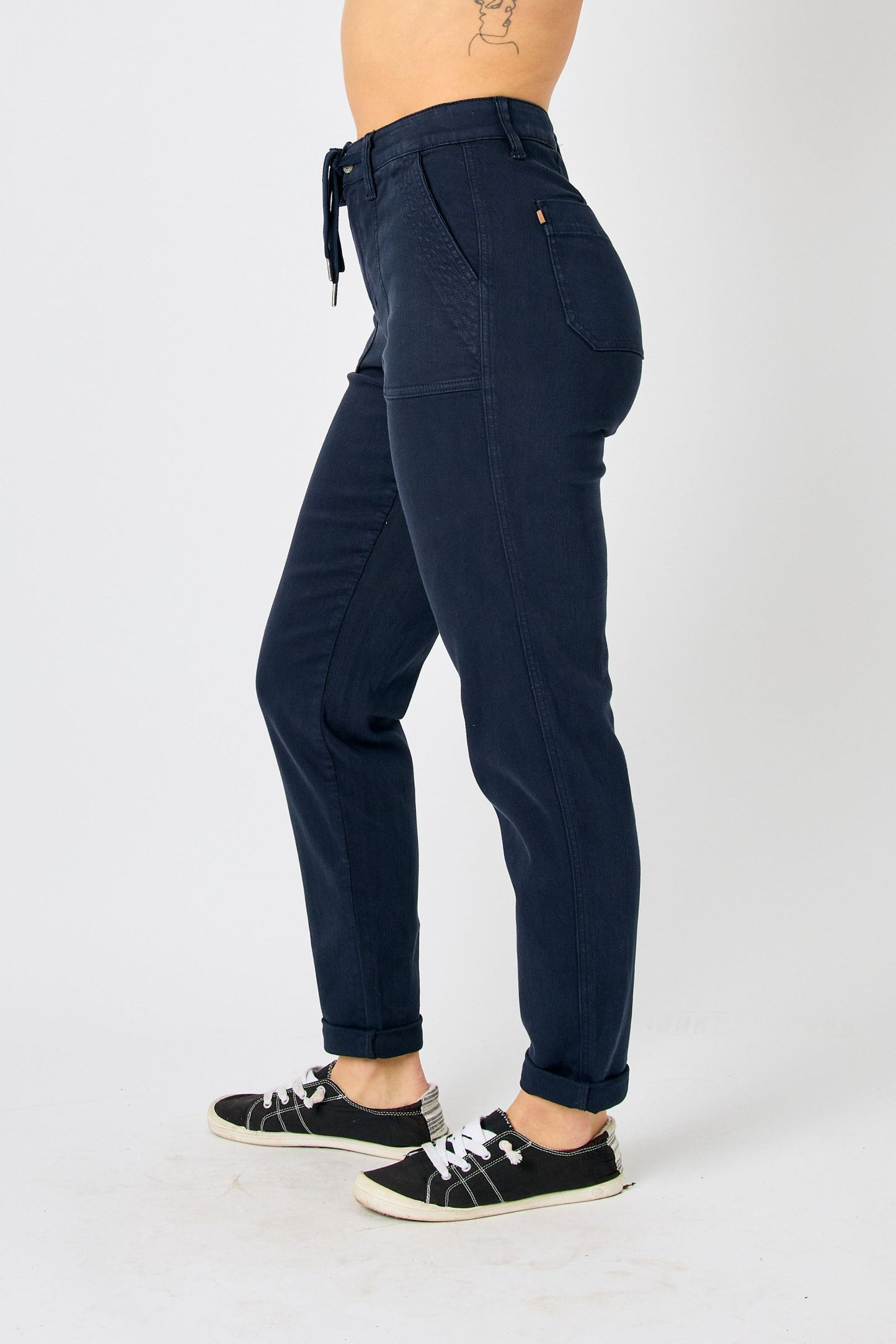 Judy Blue High Waist Navy Joggers