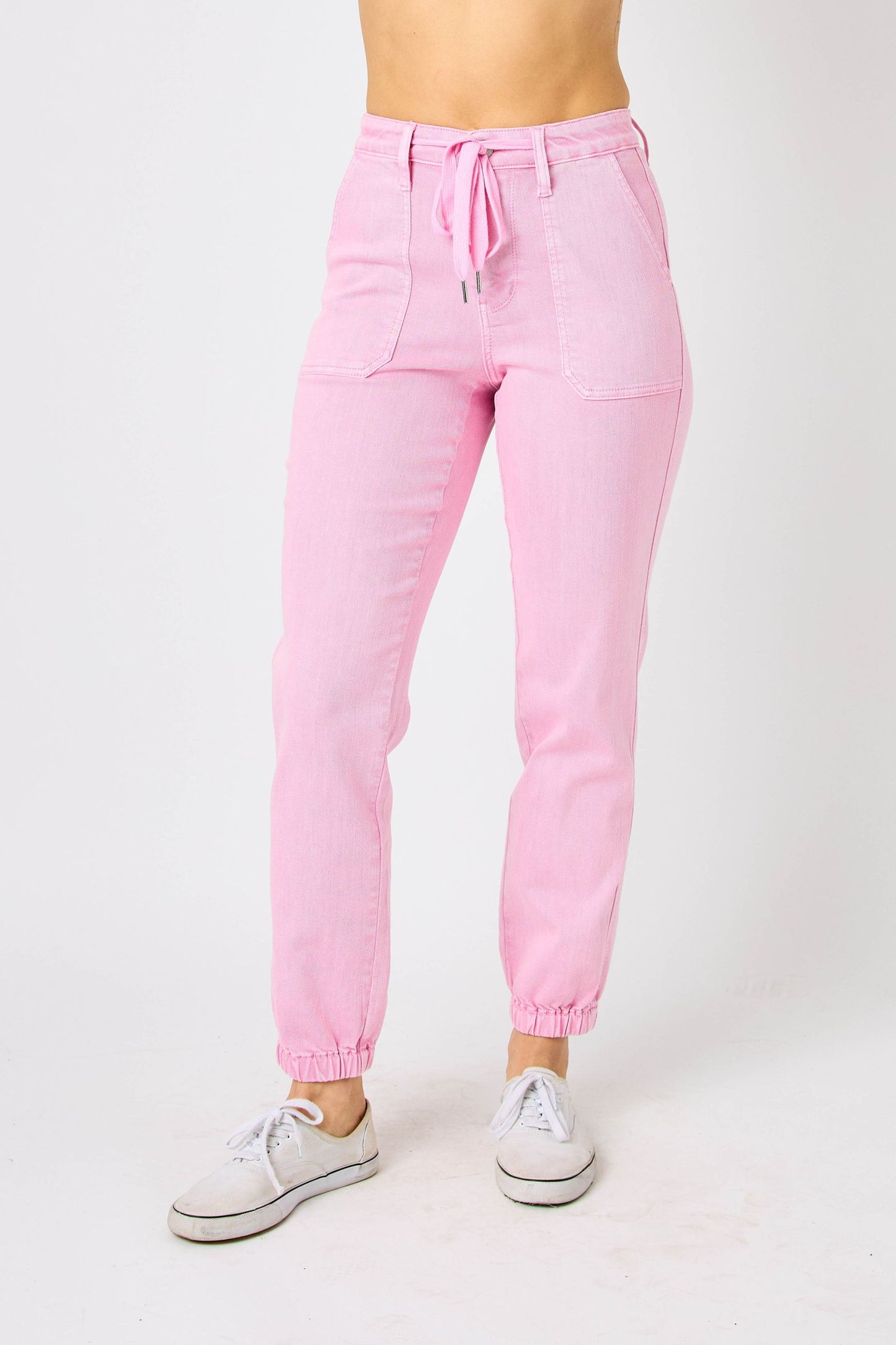 Judy Blue High Waist Light Pink Joggers