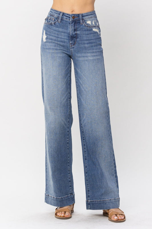 Judy Blue High Waist Destroy Trouser Jeans