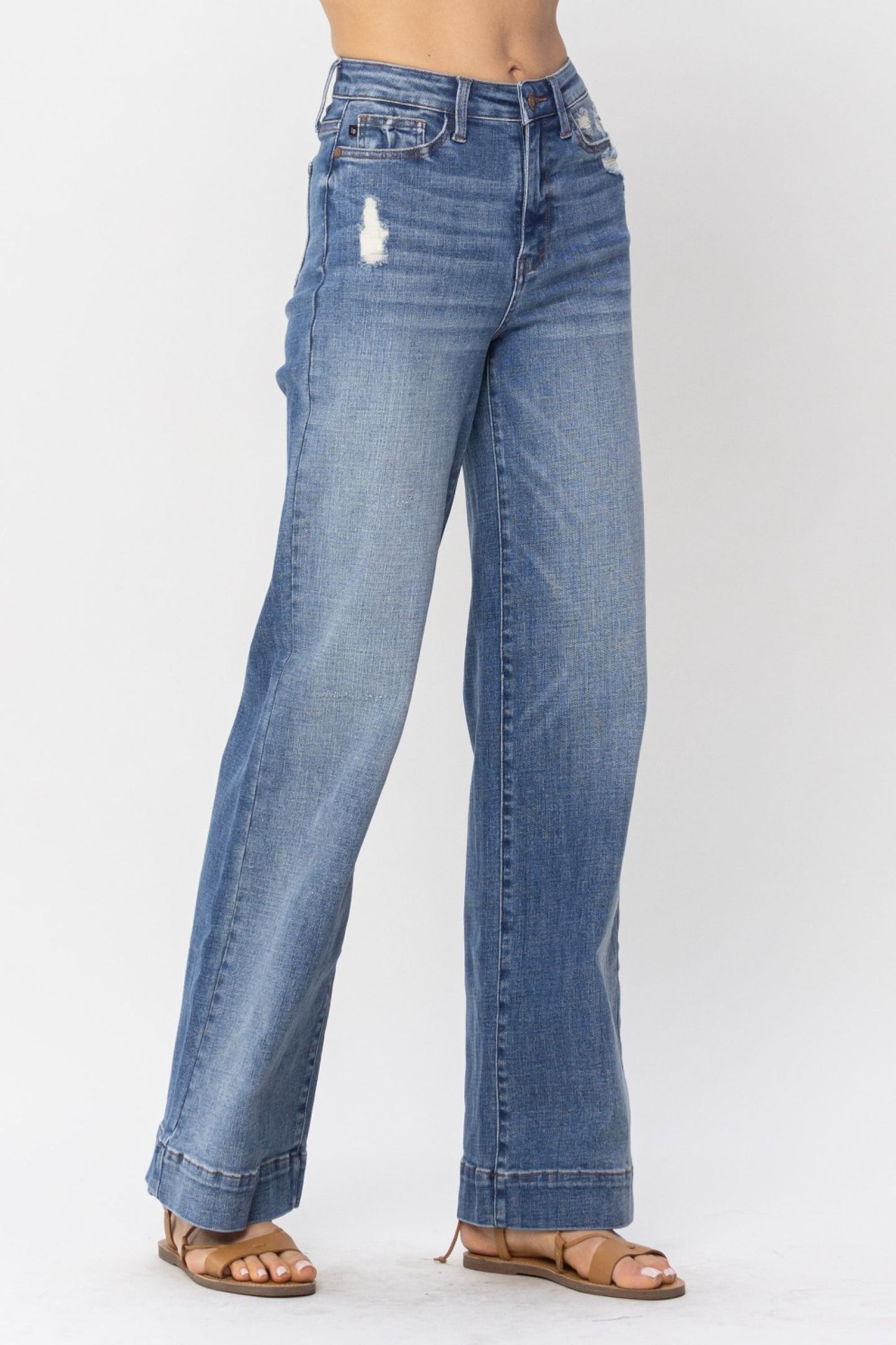 Judy Blue High Waist Destroy Trouser Jeans