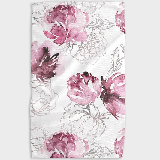 Geometry - Pretty in Pink Kitchen Tea Towel