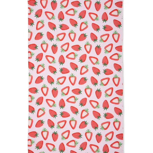 Geometry - Sweet Strawberry Tea Towel