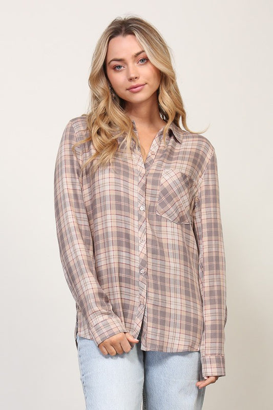 The Brynn Plaid Top