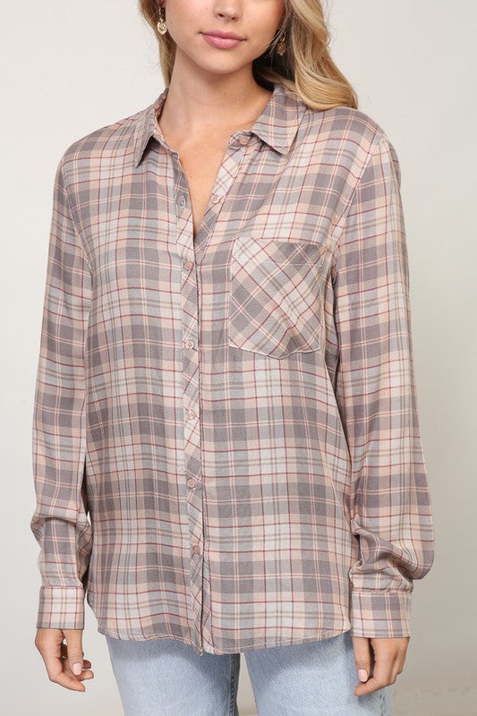 The Brynn Plaid Top