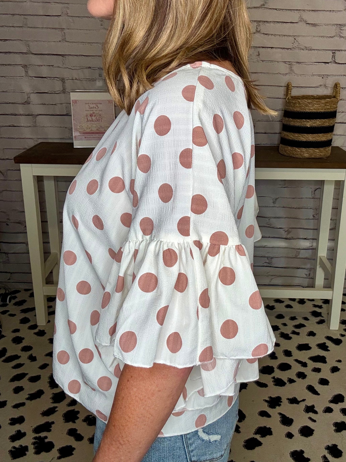 Wild Ruffle Sleeve Top