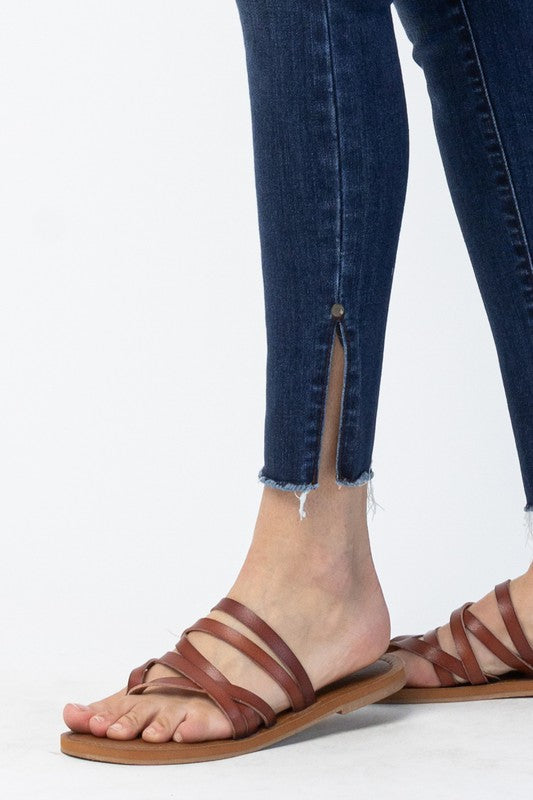 Judy Blue High Waist Side Slit Skinny Denim Jeans