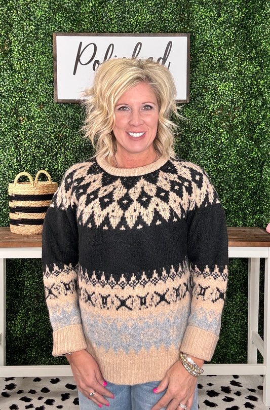 Fair Isle Knitted Sweater