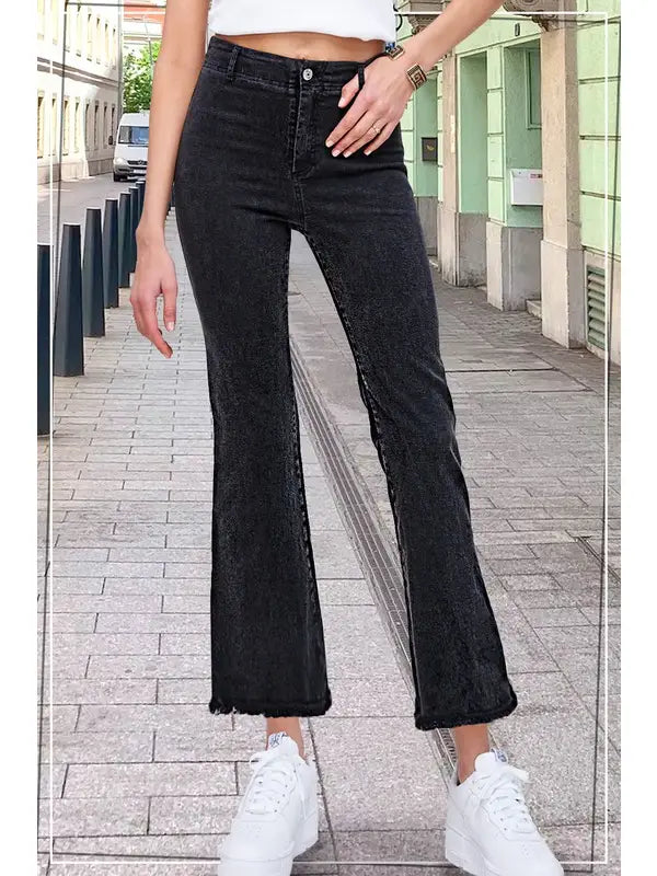 The Black La Miel Cropped Pants