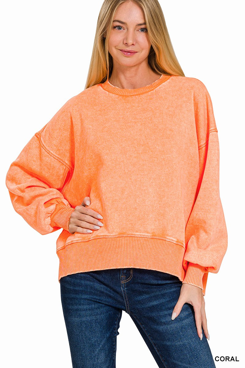 The Drew Acid Wash Sweatshirt