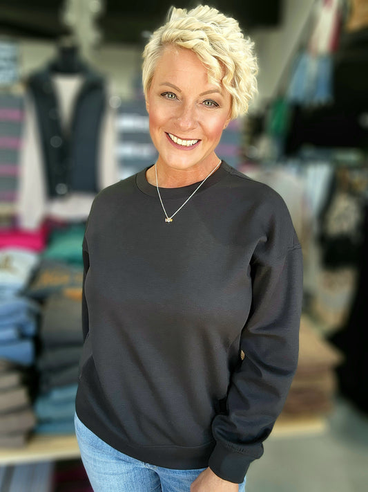 Zenana Round-Neck Sweatshirt