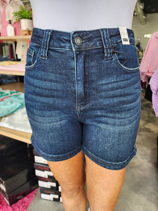 Judy Blue High Waist Back Flap Pocket Shorts