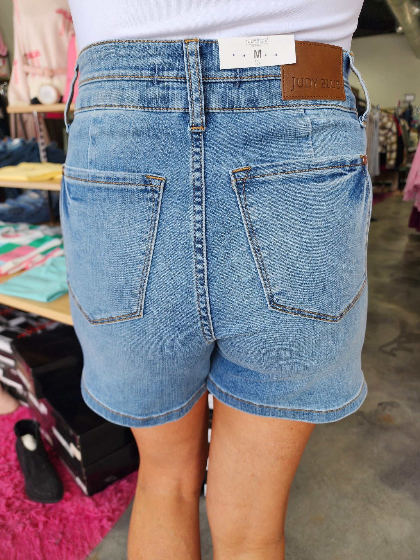 Judy Blue High Waist Double Waistband Shorts