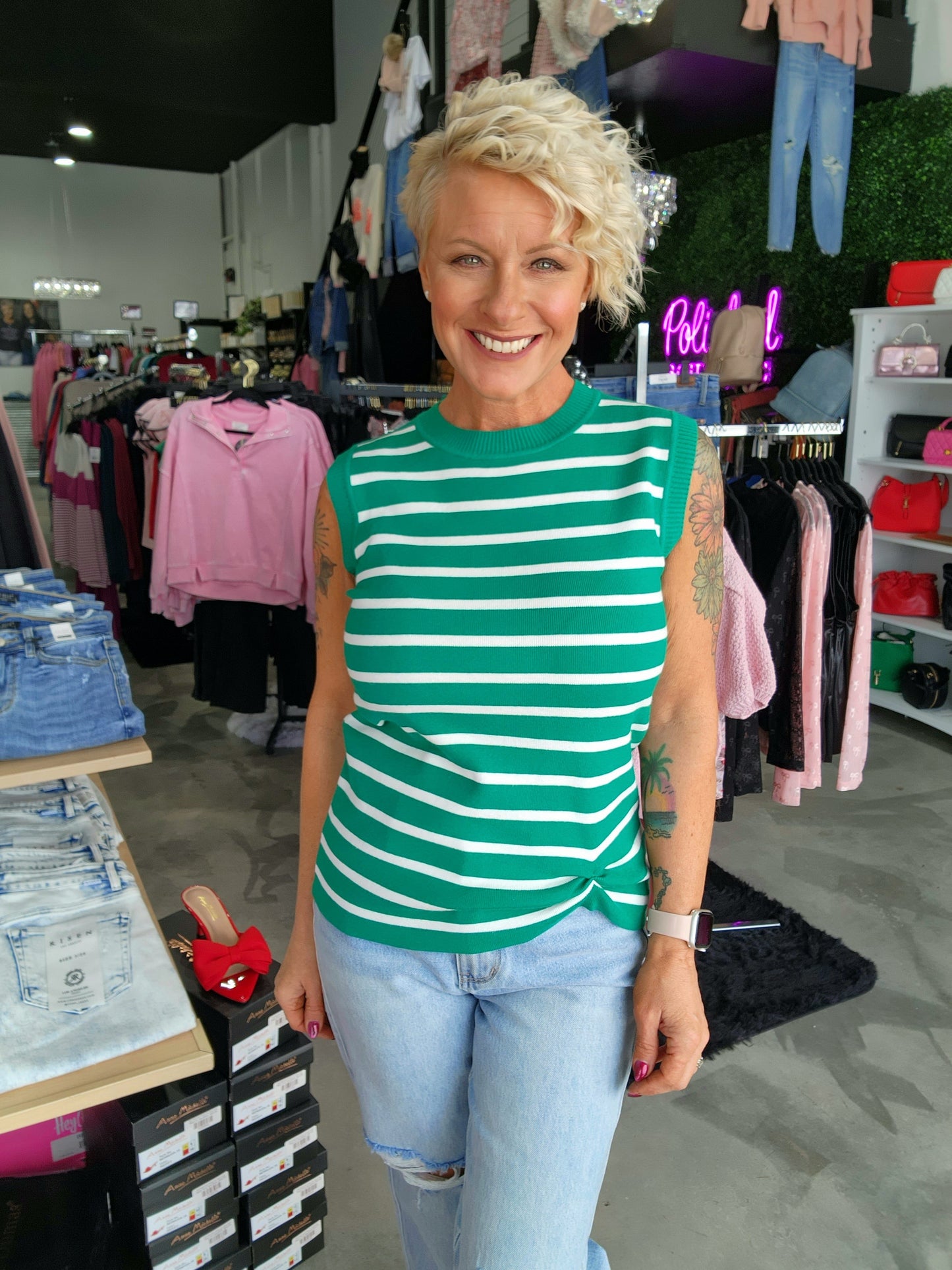 The Jade Sleeveless Top