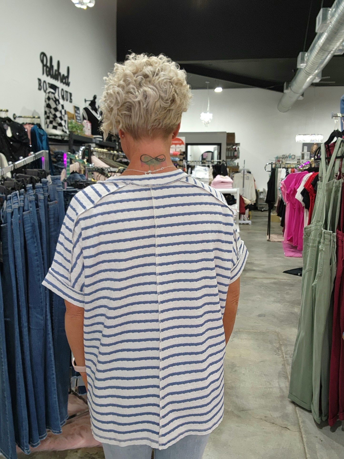 The Stripe Jacquard Tee