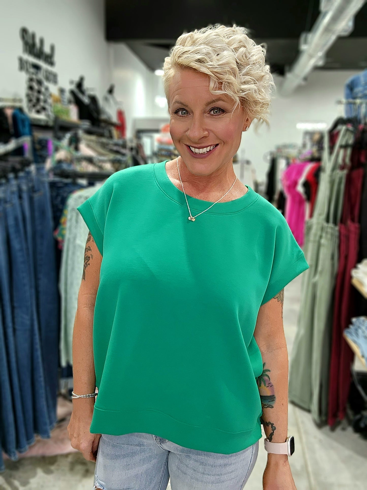 Scuba Short Sleeve Sweatshirt