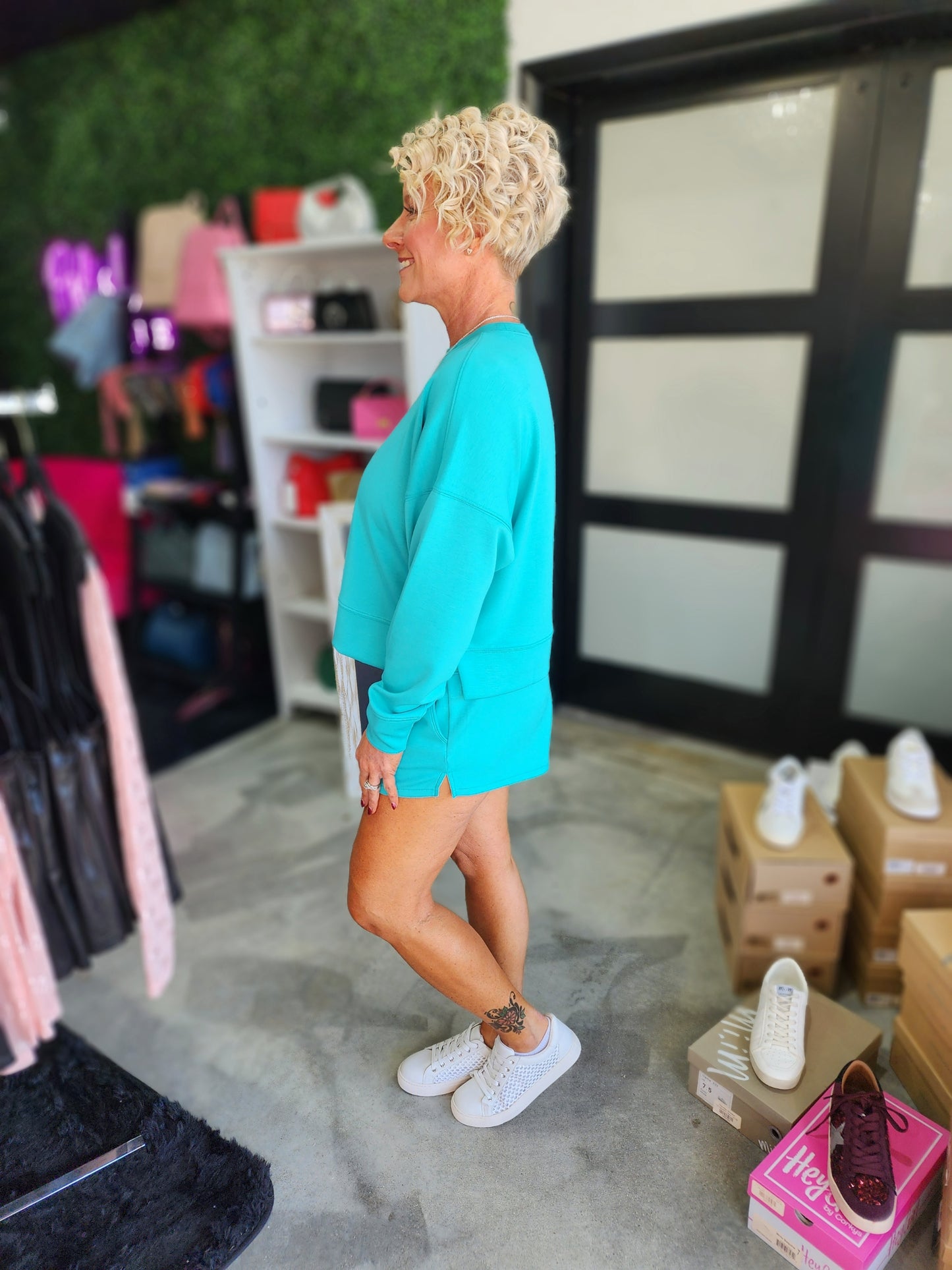Zenana Scuba Long Sleeve Set