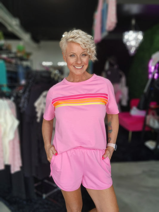 Vivid Vibes Short Sleeve Top