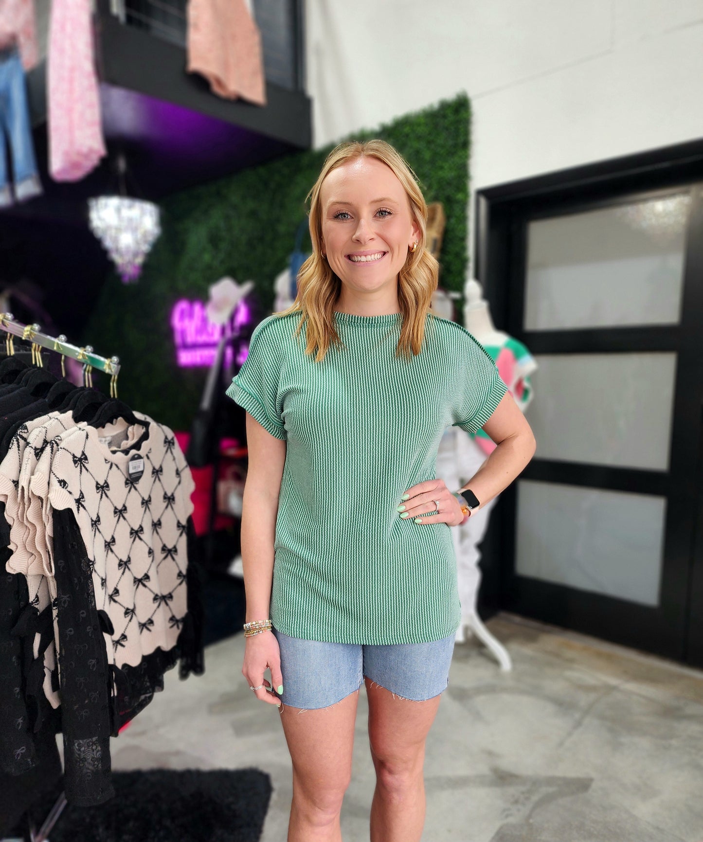 Enchanted Emerald Short Sleeve Top