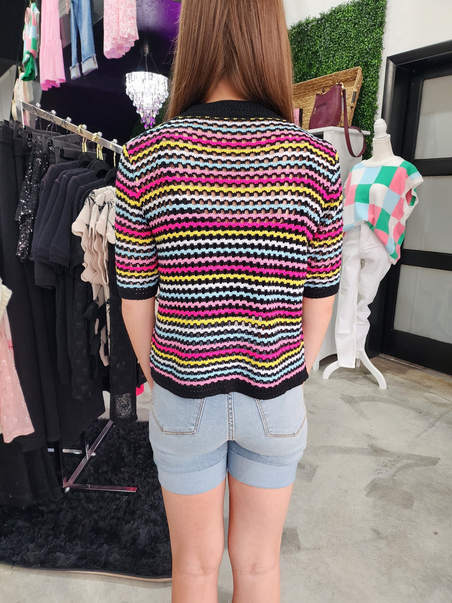 The Colorwave Short Sleeve Top