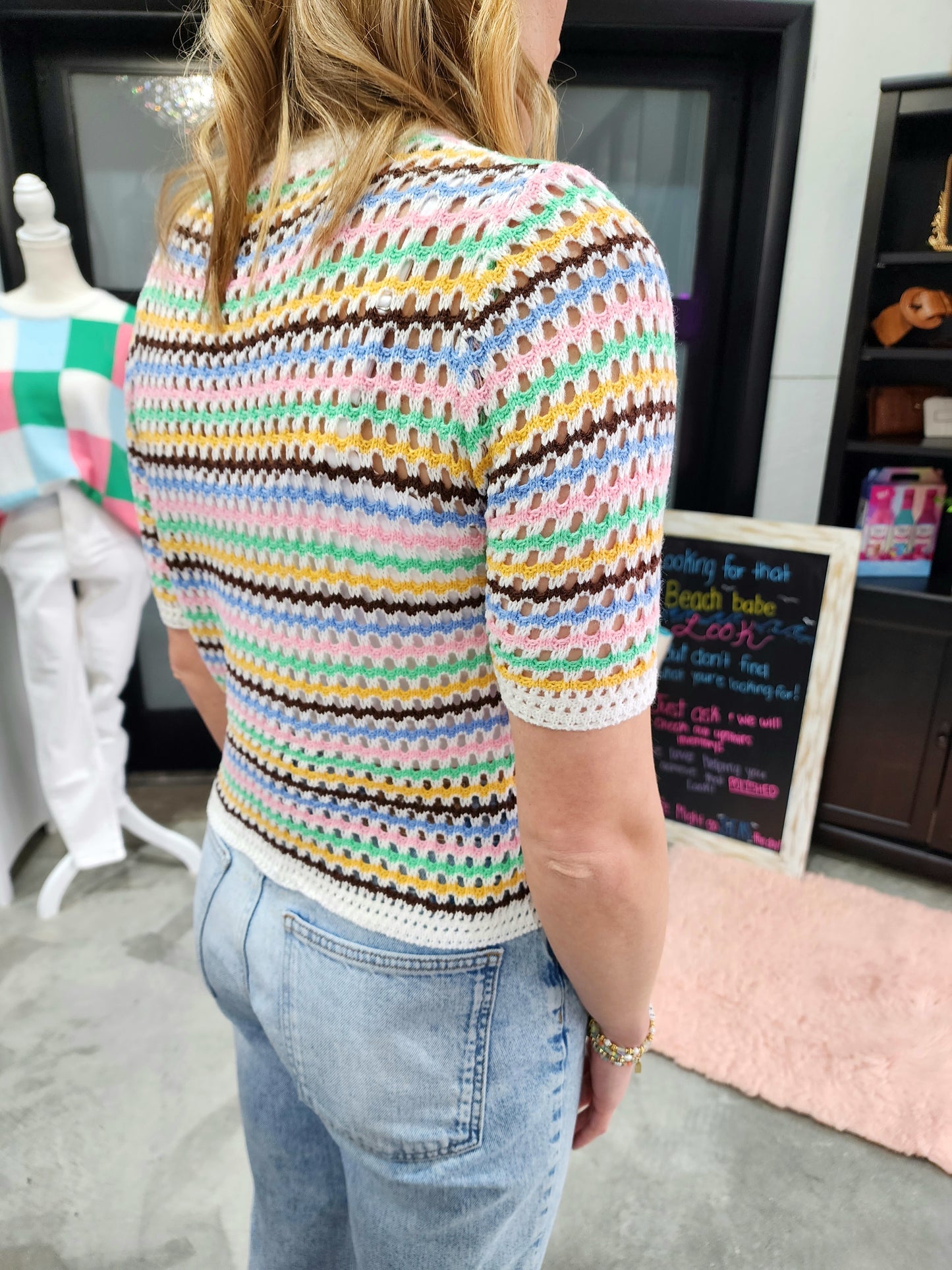 The Colorwave Short Sleeve Top