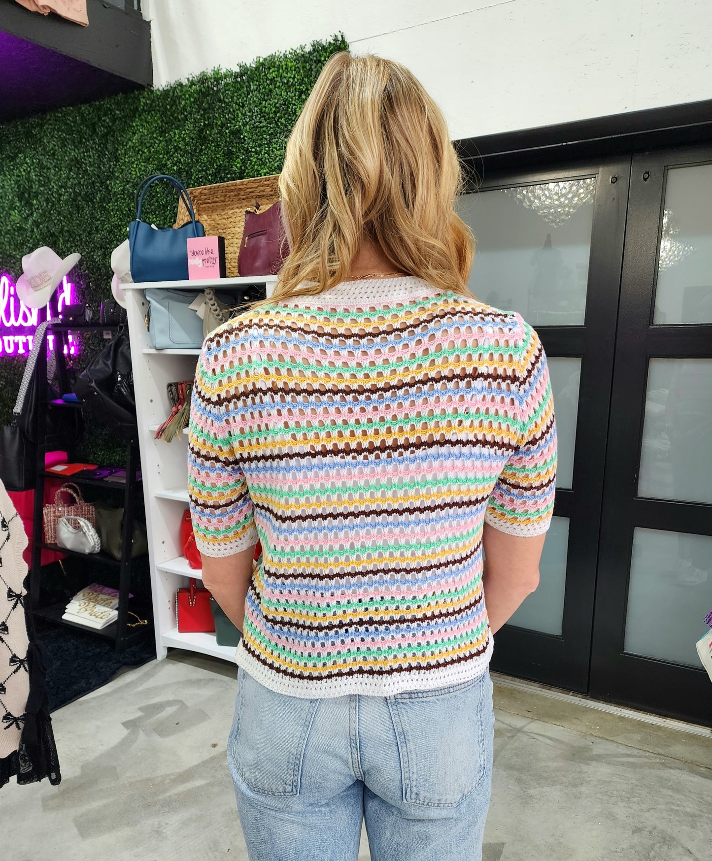 The Colorwave Short Sleeve Top