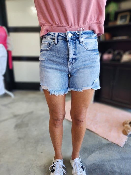 Risen Tummy Control High Rise Loose Fit Shorts