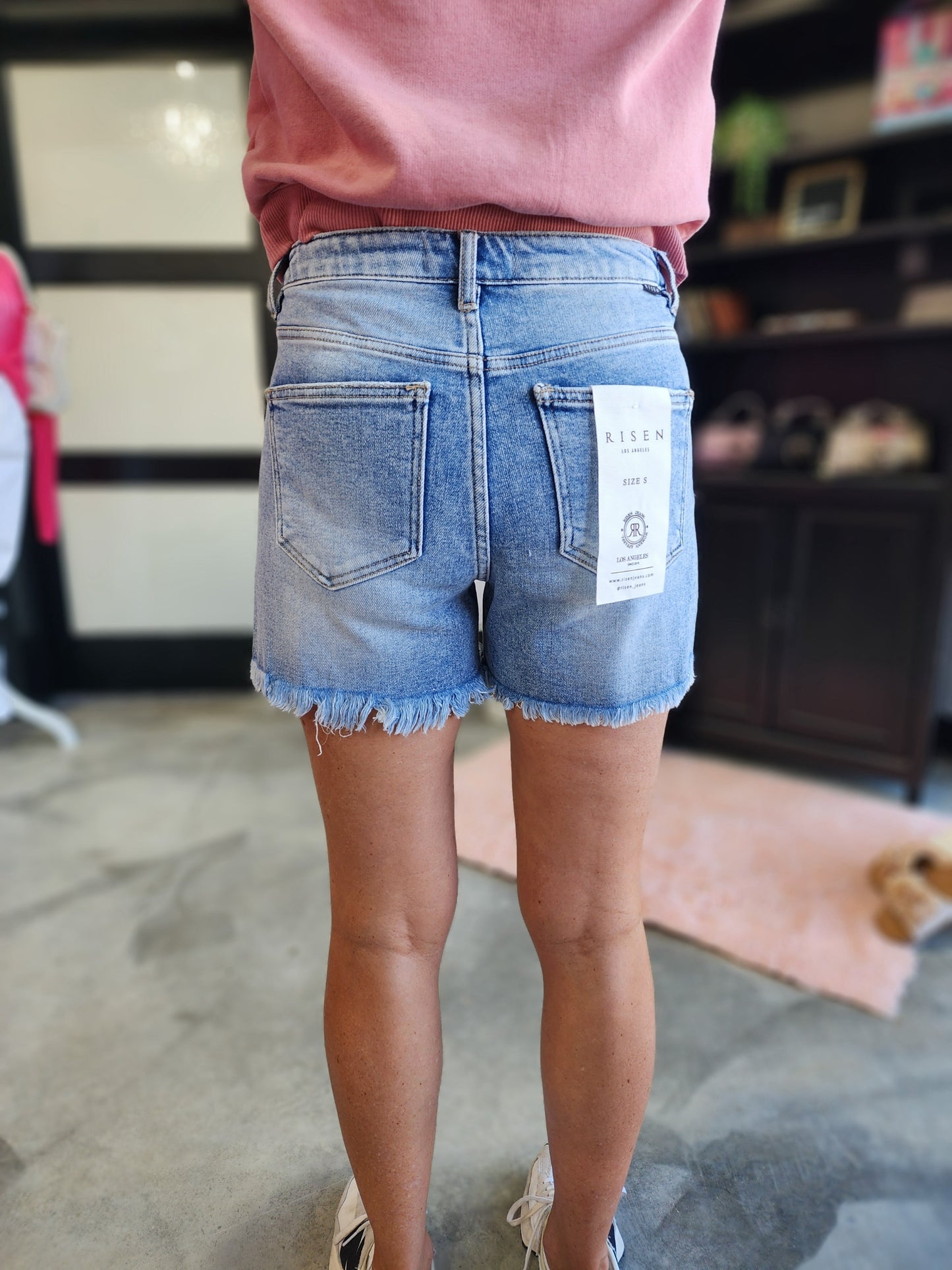 Risen Tummy Control High Rise Loose Fit Shorts