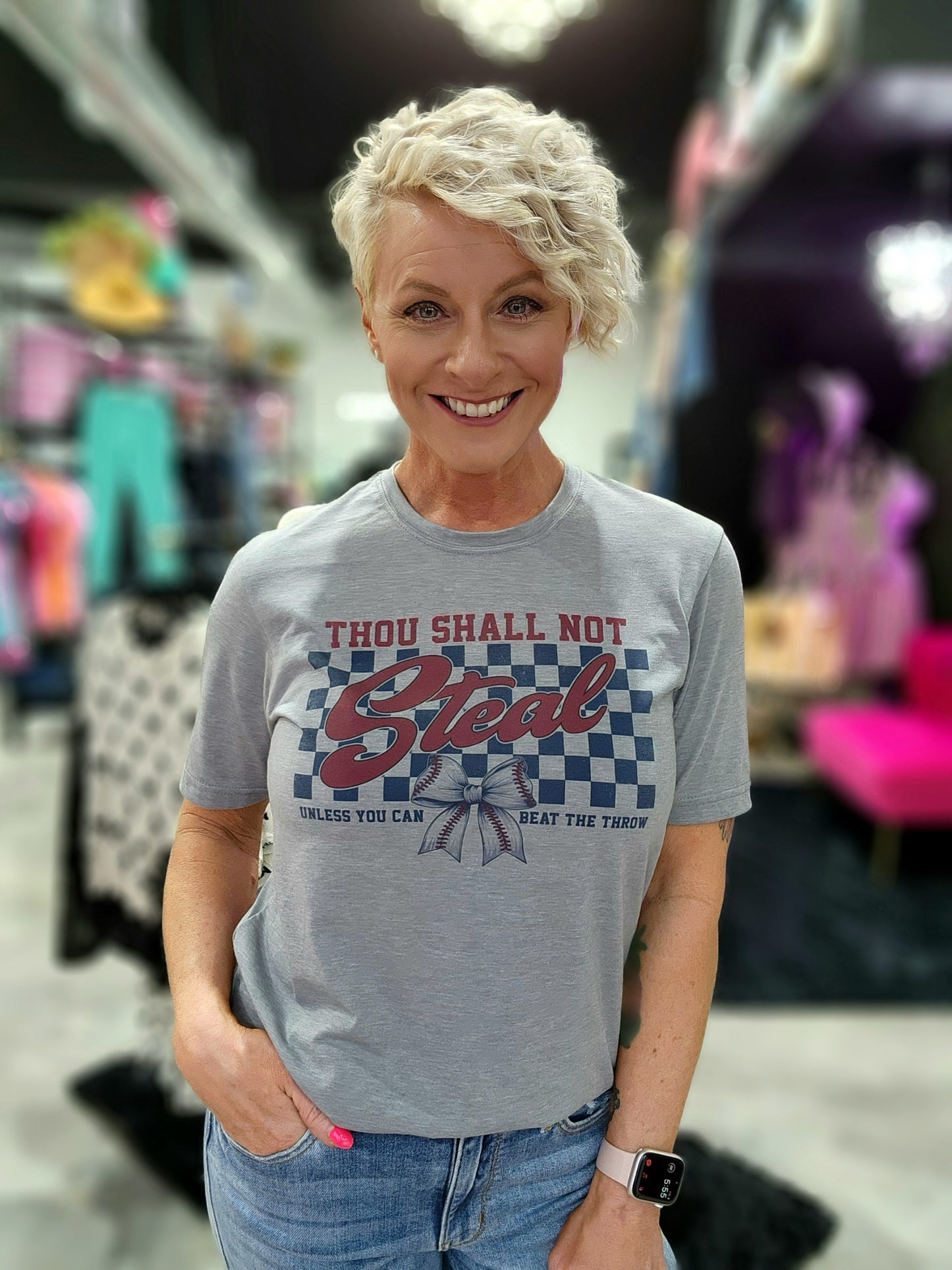 Thou Shall Not Steal Baseball Tee