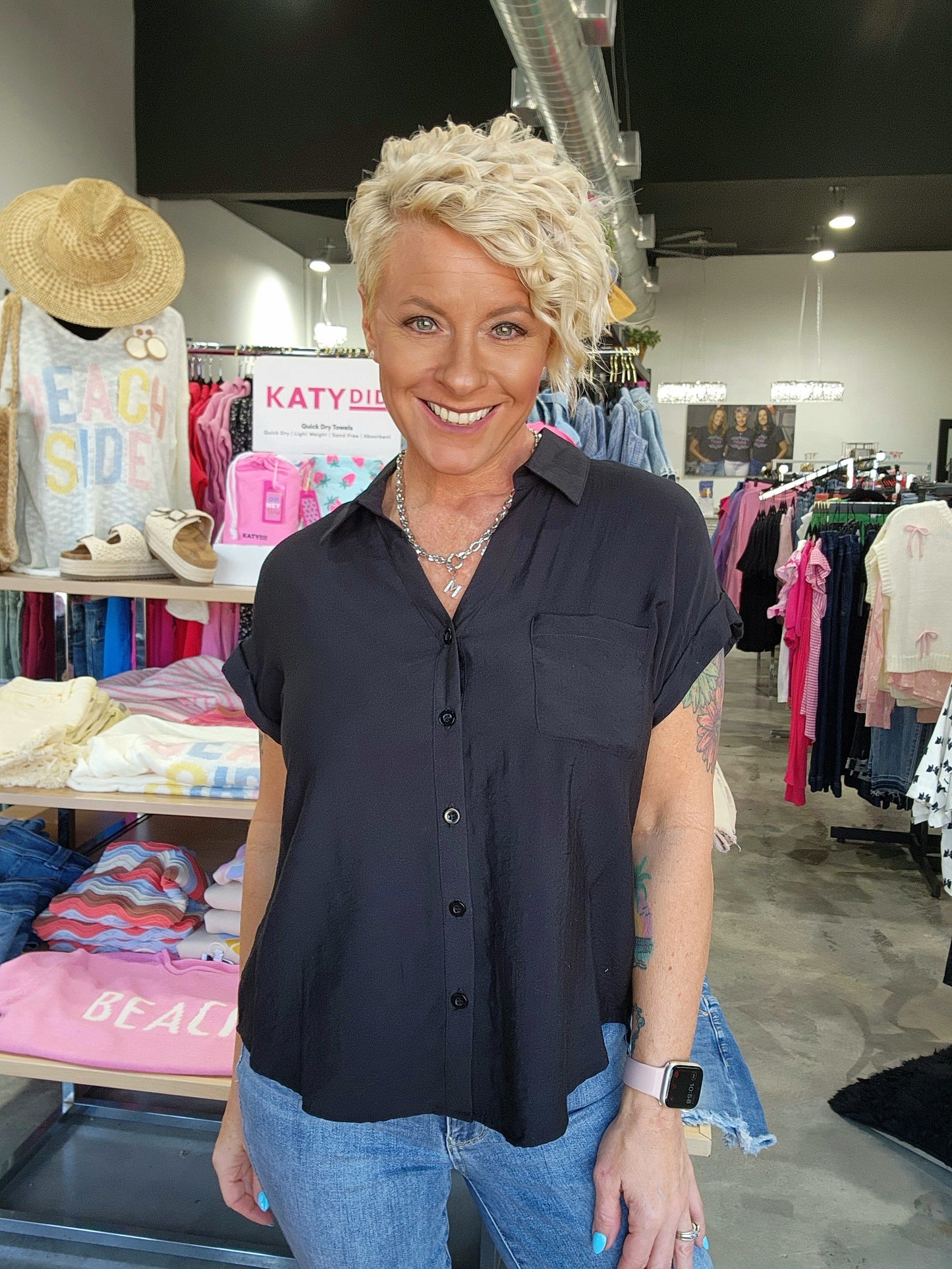 The Short Sleeve Mia Button Down