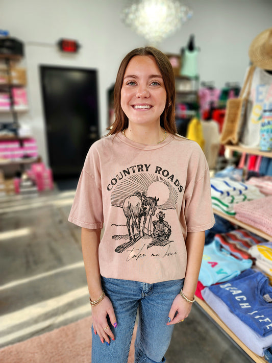 Country Roads Take Me Home Graphic Tee