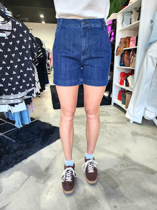 Judy Blue High Waist Denim Trouser Shorts